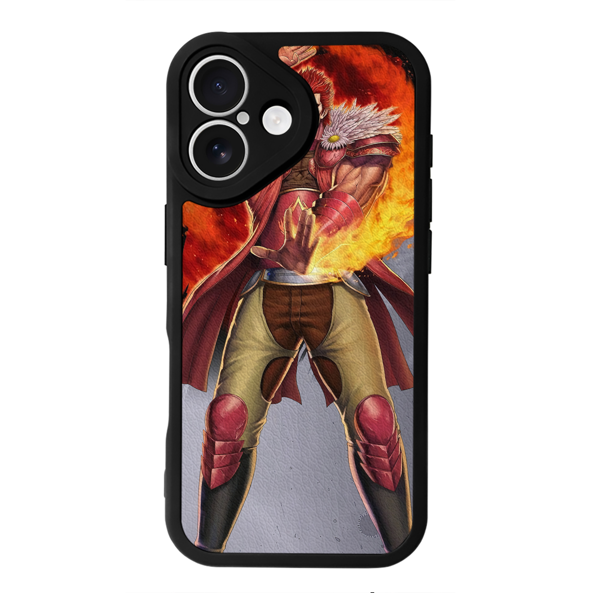 （画像用） 北斗の拳 Fist of the North Star 【iPhone 16シリーズ対応】シリコンスマホケース（レザー調） 材質：シリコン